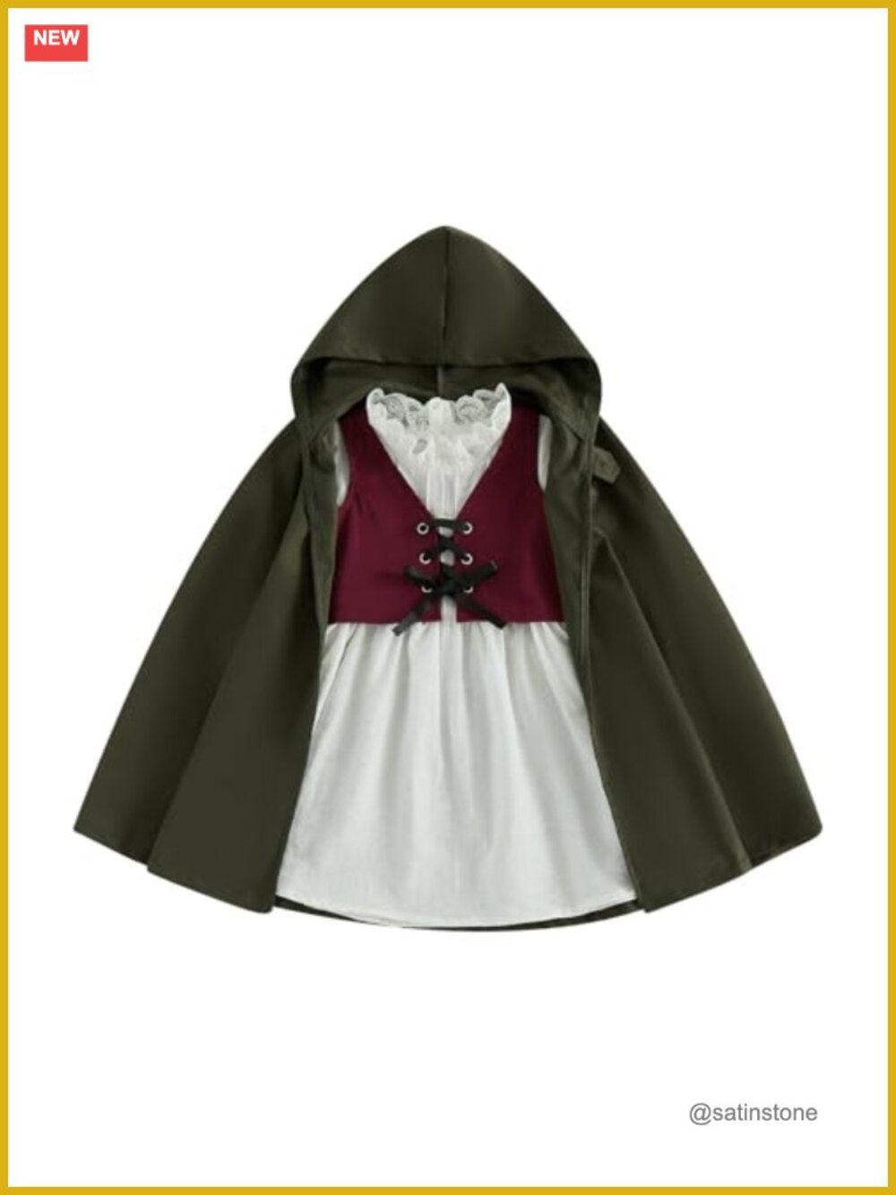 Toddler Girls Medieval Ring Bearer 4 Pc Costume Set Halloween
